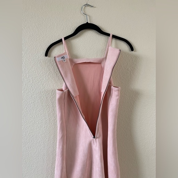 Jack by BB Dakota Pink Spaghetti Strap Suede  Feel Soft Mini Dress Size XS - Picture 5 of 9